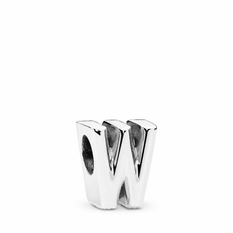 Pandora Letter W Charm Silver Egypt GS6043958